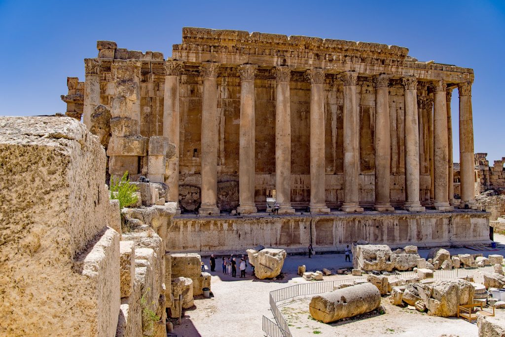 Greco-roman ruins in lebanon