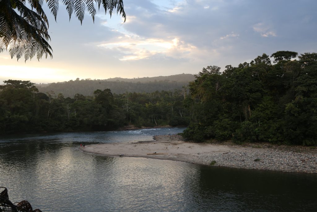 Rivière de Misahuallí en Équateur