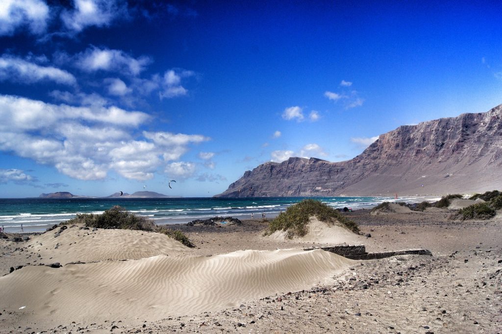 Playa Famara at Lanzarote