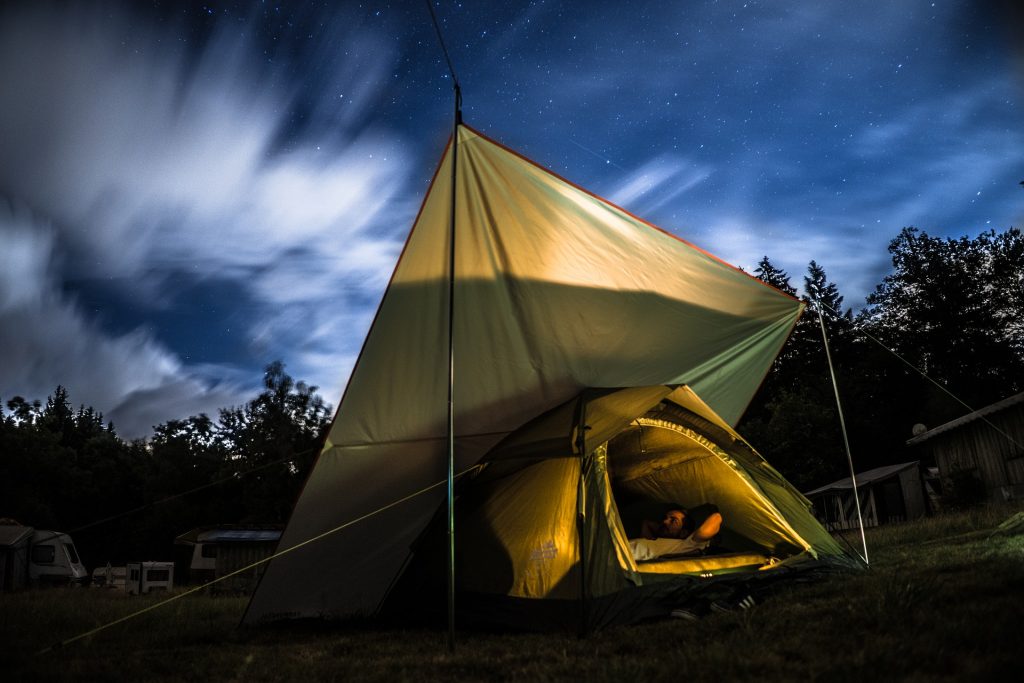 Tent under the stars