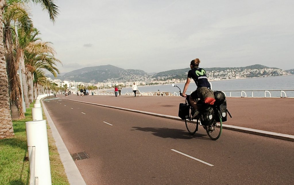 Voyage à vélo à Nice, Côte d'Azur